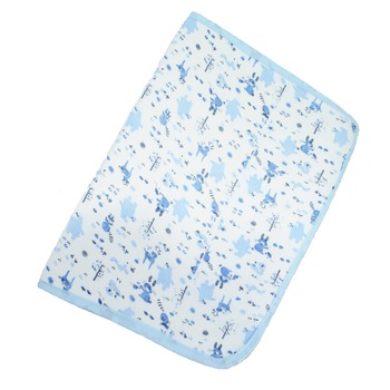 Pled impermeabil 70 x 50 cm pentru baieti Mini Junior PRR-6, Albastru Pled impermeabil 70 x 50 cm pentru baieti Mini Junior PRR-6, Albastru