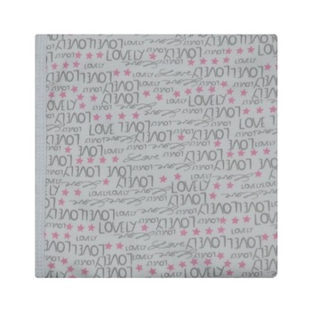 Pled pentru fete 80 x 80 cm Mini Bimbi MNB-2, Alb Pled pentru fete 80 x 80 cm Mini Bimbi MNB-2, Alb