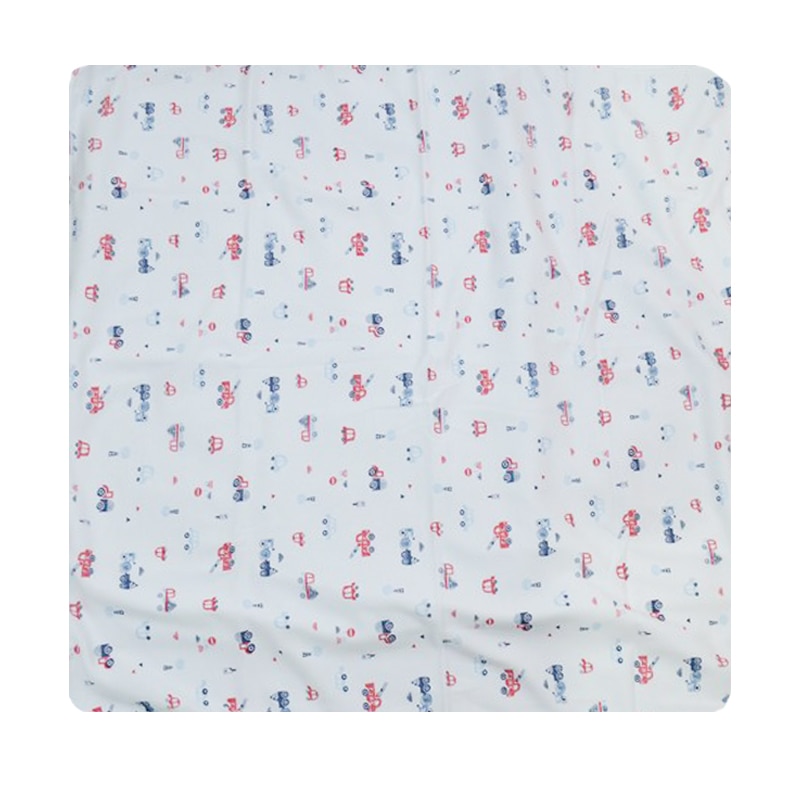 Pled pentru copii 80 x 80 cm Mini Bimbi MNB-1, Alb