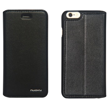 Husa flip Nuoku Vintage pentru iPhone 6 Plus, negru Husa flip Nuoku Vintage pentru iPhone 6 Plus, negru