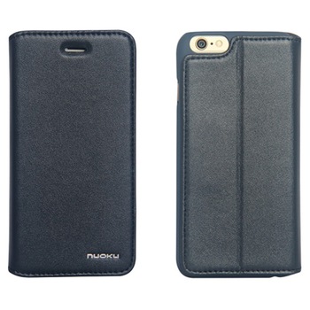 Husa flip Nuoku Vintage pentru iPhone 6, albastru Husa flip Nuoku Vintage pentru iPhone 6, albastru