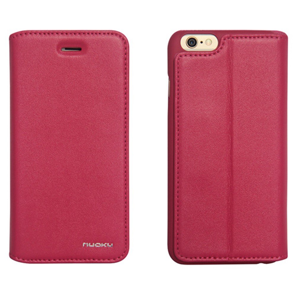 Husa flip Nuoku Vintage pentru iPhone 6, roz