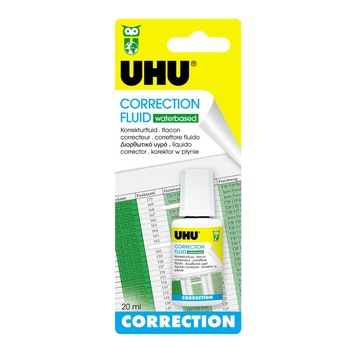 Fluid corector pe baza apa Uhu, 20ml Fluid corector pe baza apa Uhu, 20ml