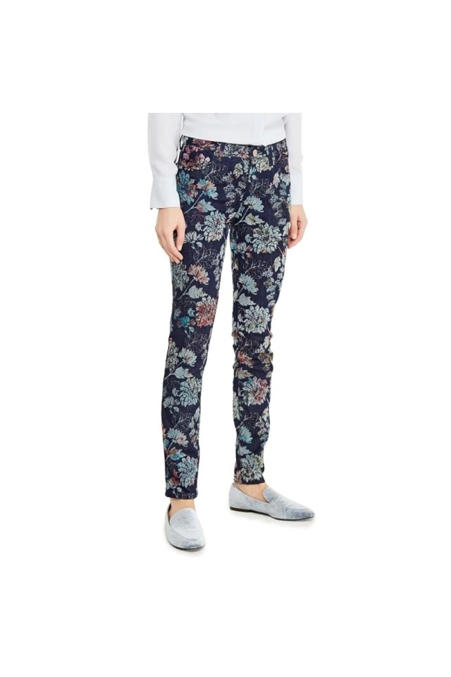 Pantaloni Desigual Denim Skinny, Albastru, 30