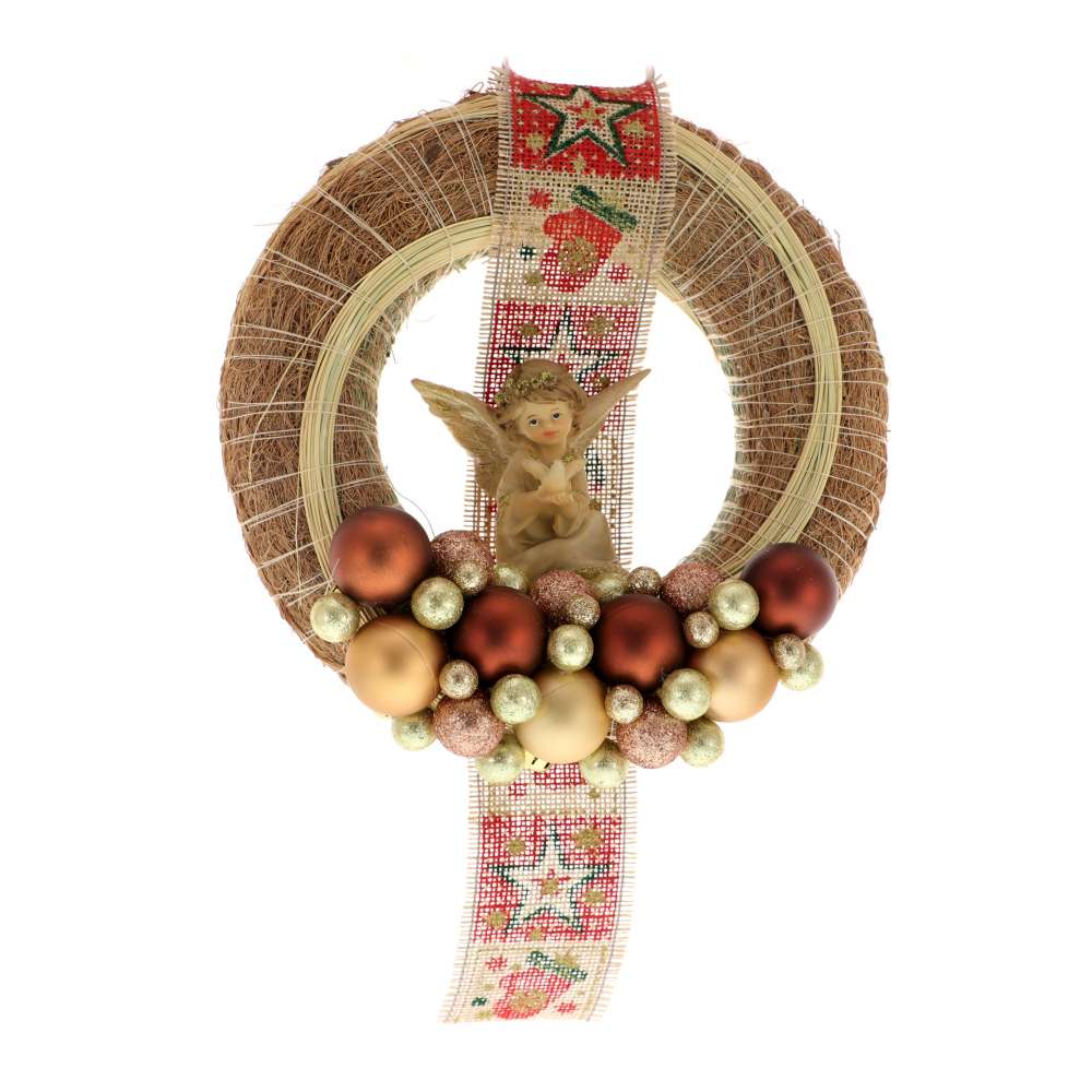 Coronita Usa Craciun Inger 28 cm