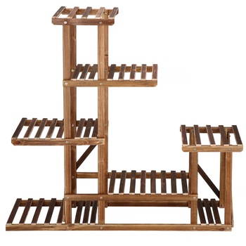 Stand de flori din lemn cu 6 etajere suport GA176, 95cm Stand de flori din lemn cu 6 etajere suport GA176, 95cm