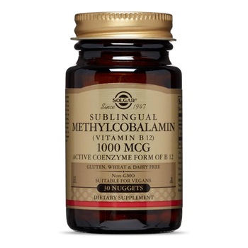 Supliment alimentar Methylcobalamin Vitamin B12 1000mcg 30 tablete Solgar Supliment alimentar Methylcobalamin Vitamin B12 1000mcg 30 tablete Solgar