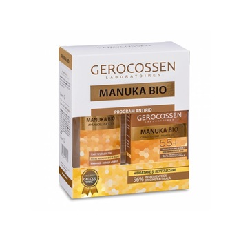 Set manuka crema antirid primele riduri 55+ si apa micelara 300ml, Gerocossen Set manuka crema antirid primele riduri 55+ si apa micelara 300ml, Gerocossen