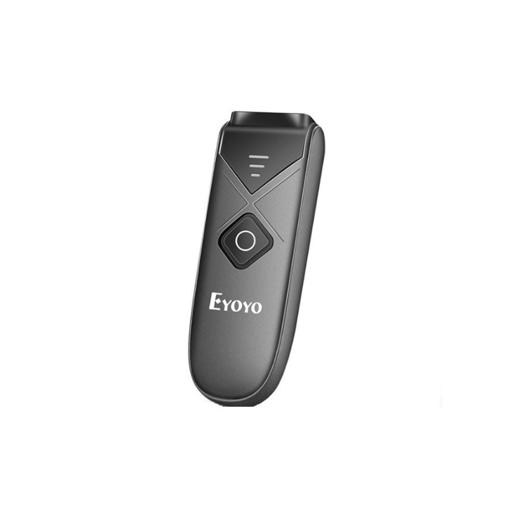 Eyoyo Dittom mini vonalkód olvasó, 2D, Bluetooth, vezeték nélküli és kábeles, hordozható, Windows, iOS, Android