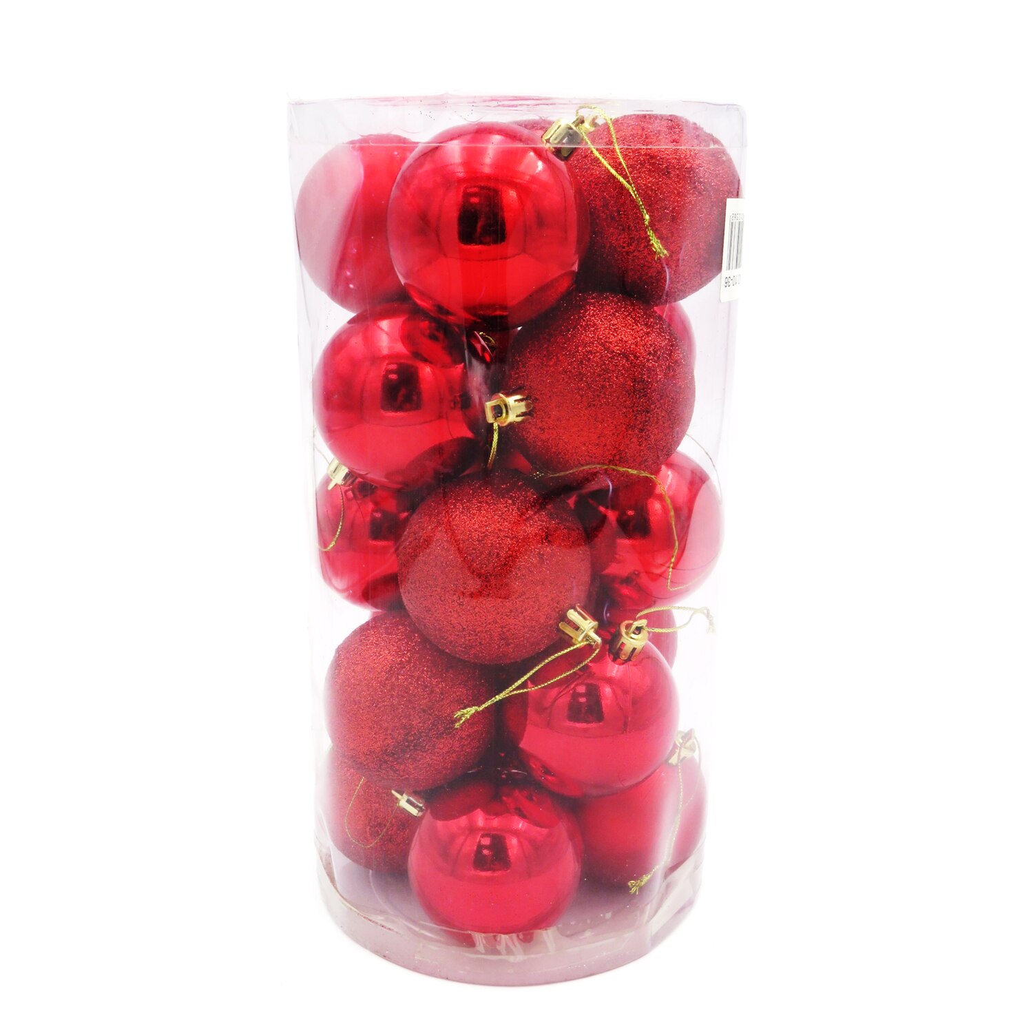 Set 20 globuri Rosii , diverse modele pentru Craciun