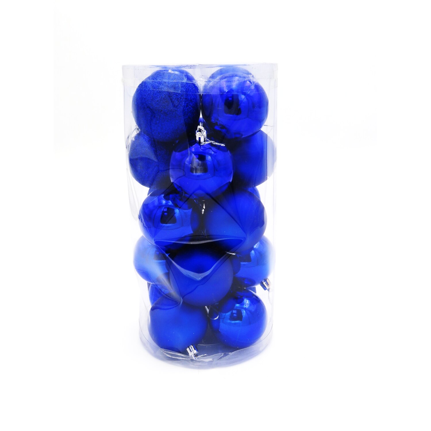 Set 20 globuri Albastru , diverse modele pentru Craciun