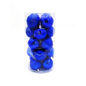 Set 20 globuri Albastru , diverse modele pentru Craciun Set 20 globuri Albastru , diverse modele pentru Craciun