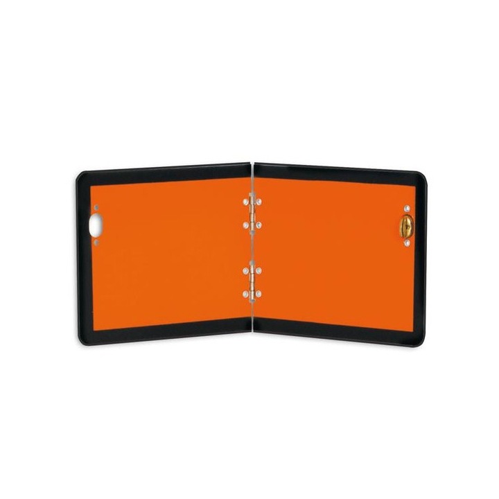 Placa ADR mica din aluminiu pliabila pe verticala reflectorizanta Borg-Hico