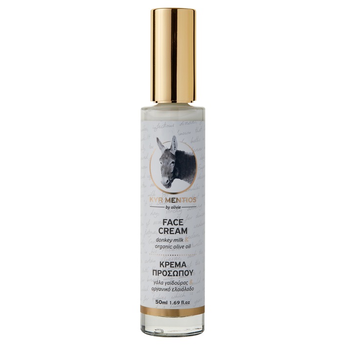 Crema de fata, Olivie, anti-imbatranire, pentru fermitate, cu ulei de masline organic si lapte de magarita, 50 ml