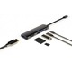 4smarts 6in1 Hub with DeX Function - USB-C хъб поддържащ DeX функционалност, HDMI, USB-C, 2xUSB, SD, MicroSD (тъмносив)
