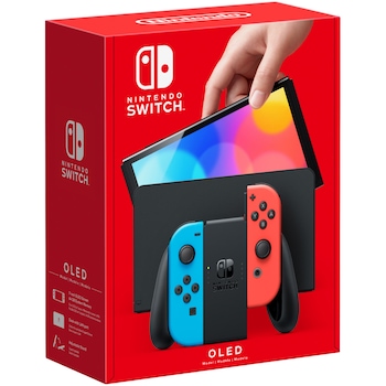 Consola Nintento Switch OLED (Neon Blue/ Red Joy - Con) Consola Nintento Switch OLED (Neon Blue/ Red Joy - Con)