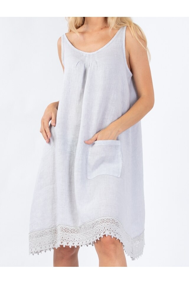 Rochie Dama Theresa Gri, marime universala