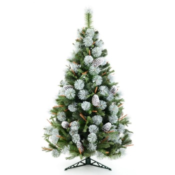 Brad artificial special, Julia, cu aspect nins si conuri, 180 cm Brad artificial special, Julia, cu aspect nins si conuri, 180 cm