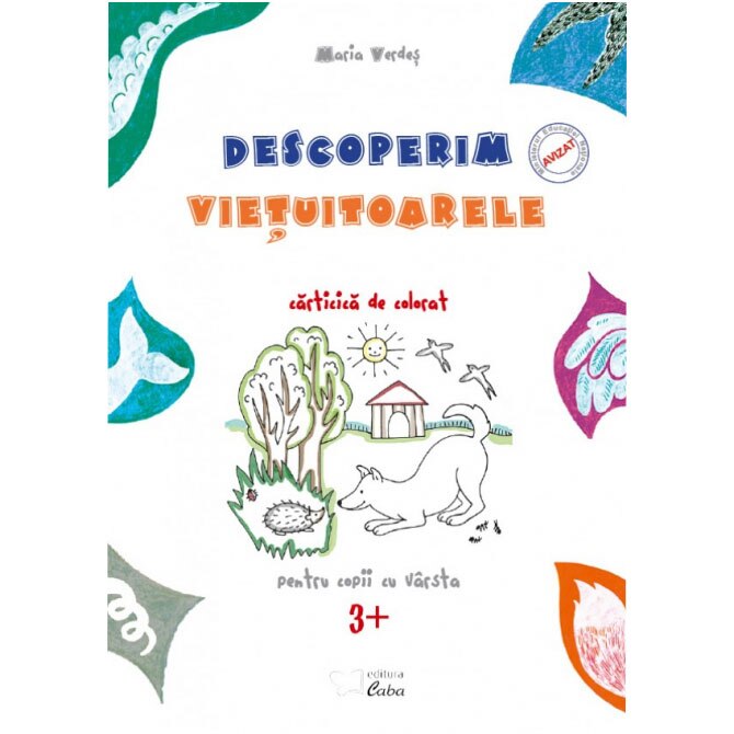 Descoperim vietuitoarele, carte de colorat pentru 3+ - Maria Verdes
