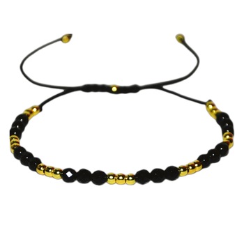 Bratara bile argint 925 placate cu aur , pietre onix,reglabila,unisex,marime 20-25 cm, model 3 Bratara bile argint 925 placate cu aur , pietre onix,reglabila,unisex,marime 20-25 cm, model 3