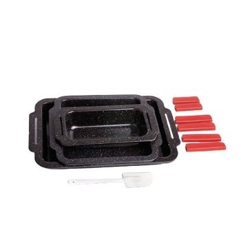 Set 3 tavi cu interior granit cu manere plastic RL-MCC3A Set 3 tavi cu interior granit cu manere plastic RL-MCC3A