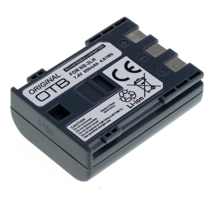 Acumulator pentru canon nb-2l nb-2lh li-ion