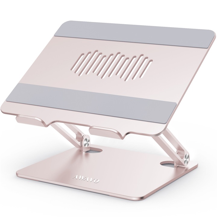 Stand laptop AWAVO, AE6, Pliabil, 15 inch, Auriu