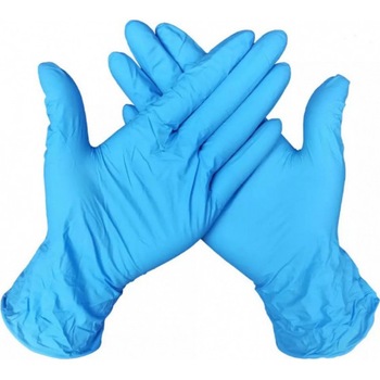 Set 100 bucati manusi de protectie, unica folosinta, nitril, texturate, nepudrate, albastru, XL Set 100 bucati manusi de protectie, unica folosinta, nitril, texturate, nepudrate, albastru, XL