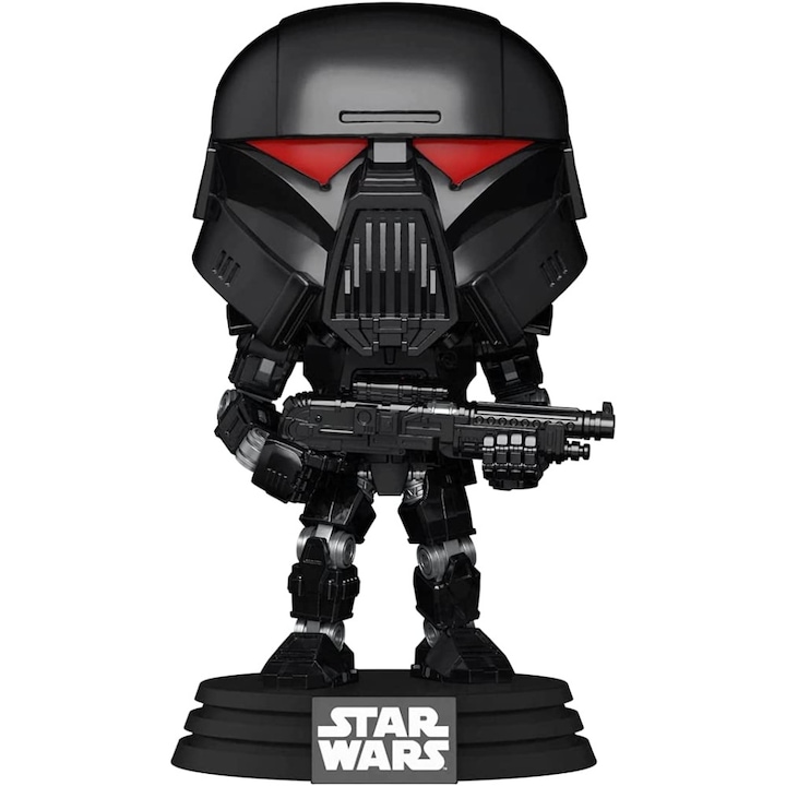 Figurina Funko Pop Star Wars Mandalorian - Dark Trooper (Battle)