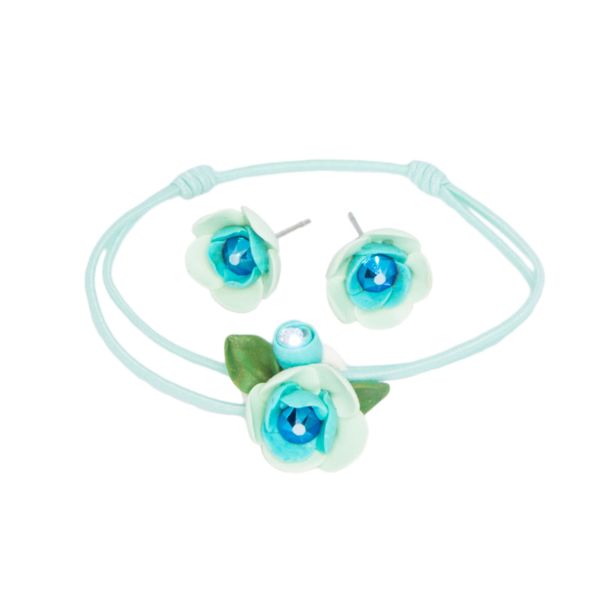 Set Bratara cu cercei, Miidefloriart, model 02