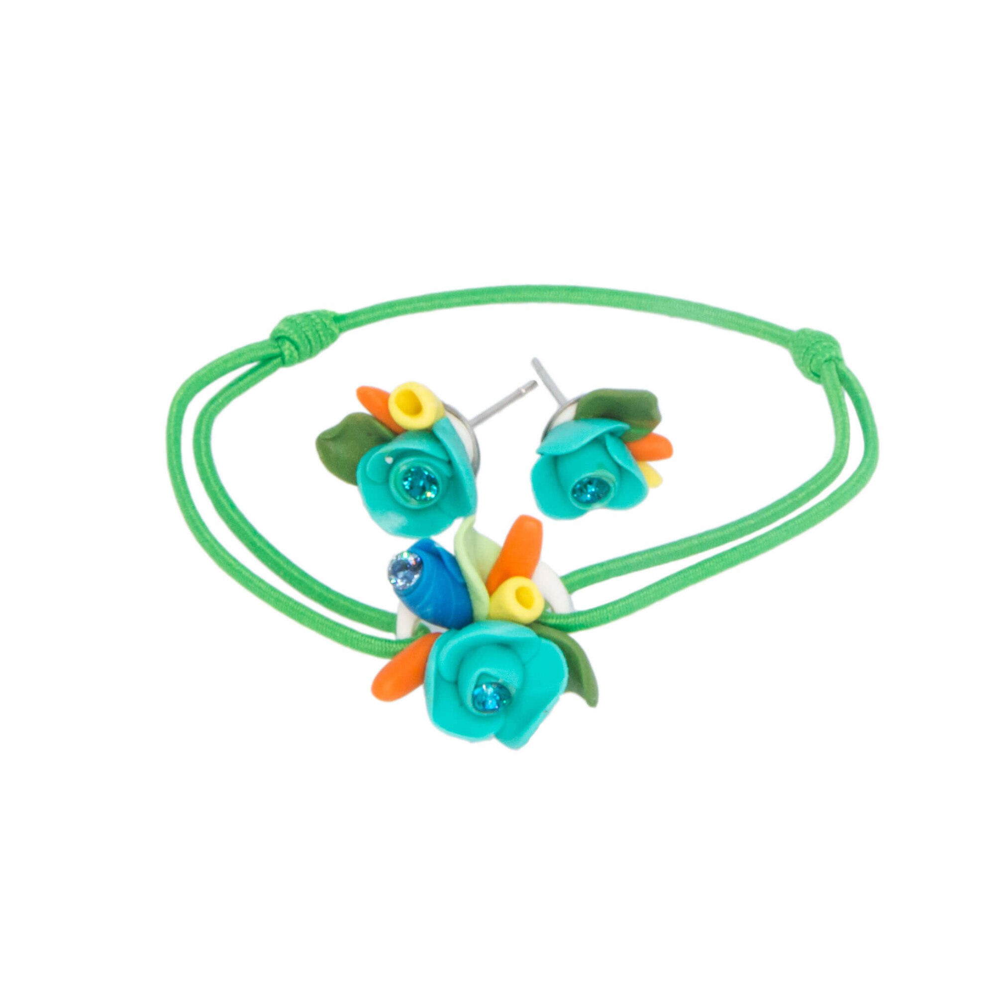 Set Bratara cu cercei, Miidefloriart, model 05