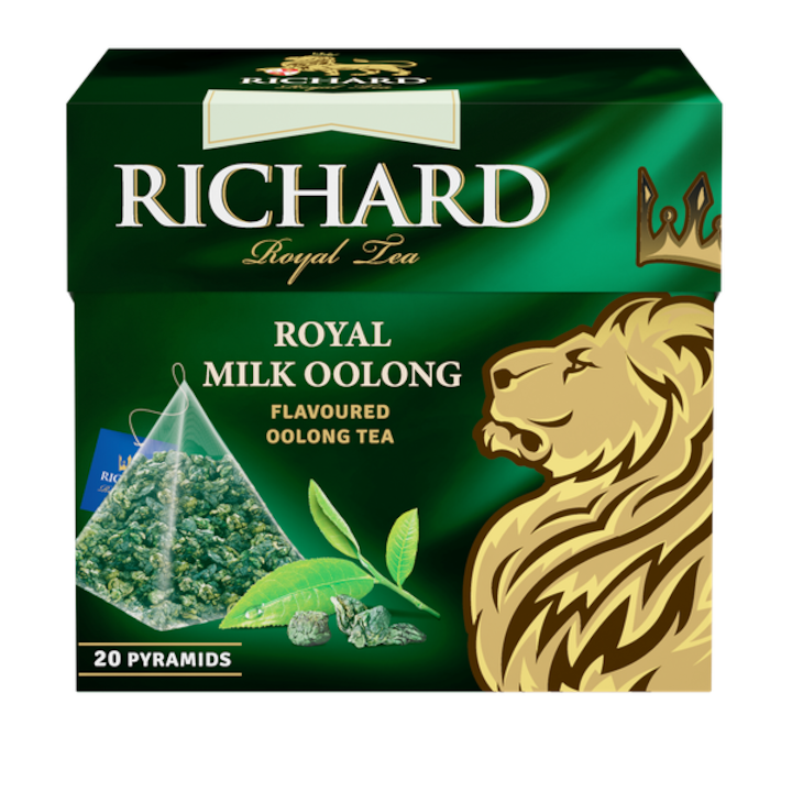 Royal Tejes Oolong ароматизиран зелен чай, пирамидален филтър, 20x1.7g