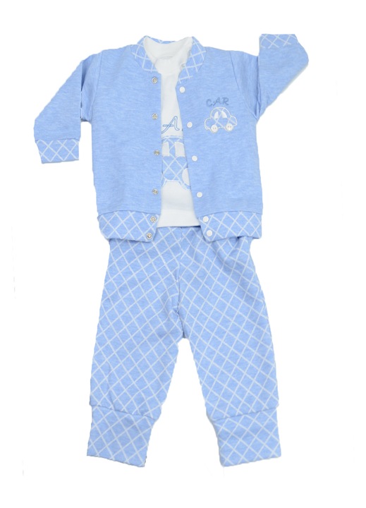 Compleu 3 piese pentru baieti Mini Junior BBW-18-68, Albastru 58531