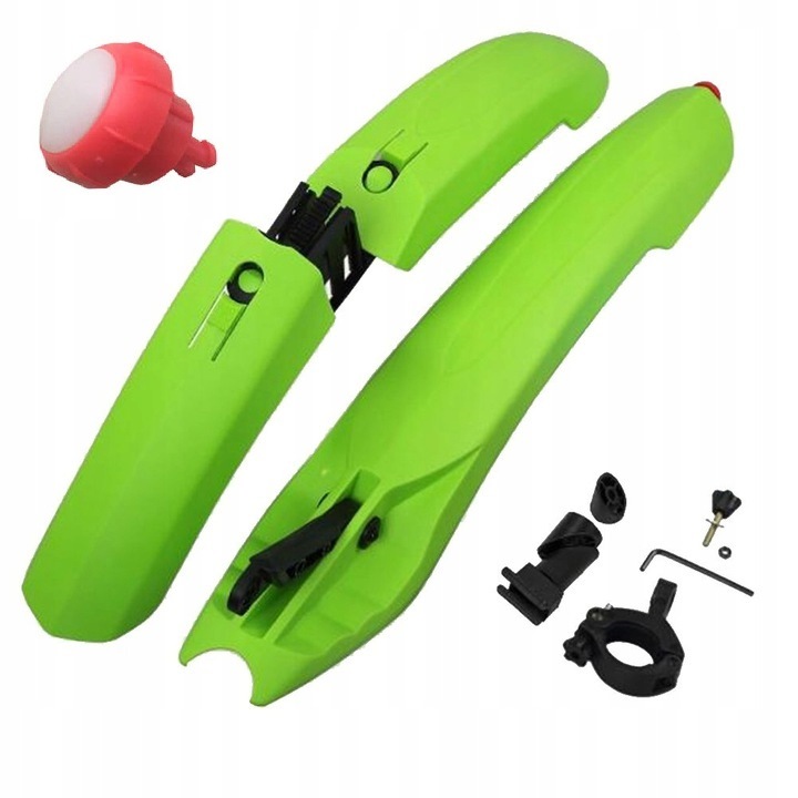 Első és hátsó szárnykészlet, LED, zöld