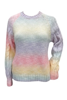 Pulover dama , din mohair, multicolor ,42-44 EU Pulover dama , din mohair, multicolor ,42-44 EU