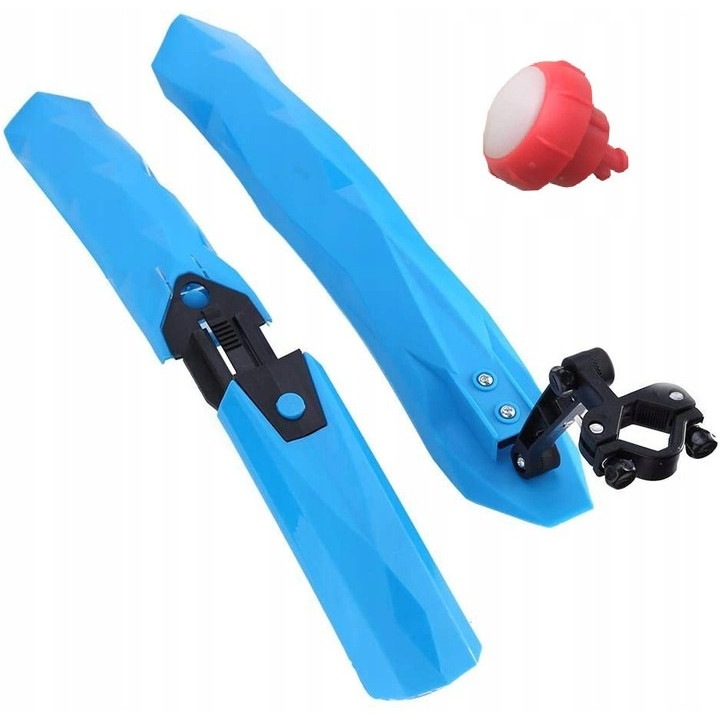 Sárvédő készlet kerékpárhoz, hátul és elöl, LED, kék