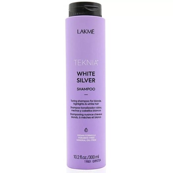 Sampon nuantator pentru parul blond, 296 ml, Lakme Teknia White Silver Sampon nuantator pentru parul blond, 296 ml, Lakme Teknia White Silver
