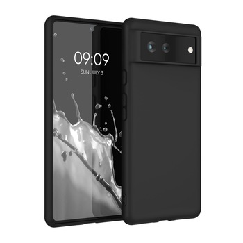 Husa pentru Google Pixel 6, Silicon, Negru, 55434.01 Husa pentru Google Pixel 6, Silicon, Negru, 55434.01