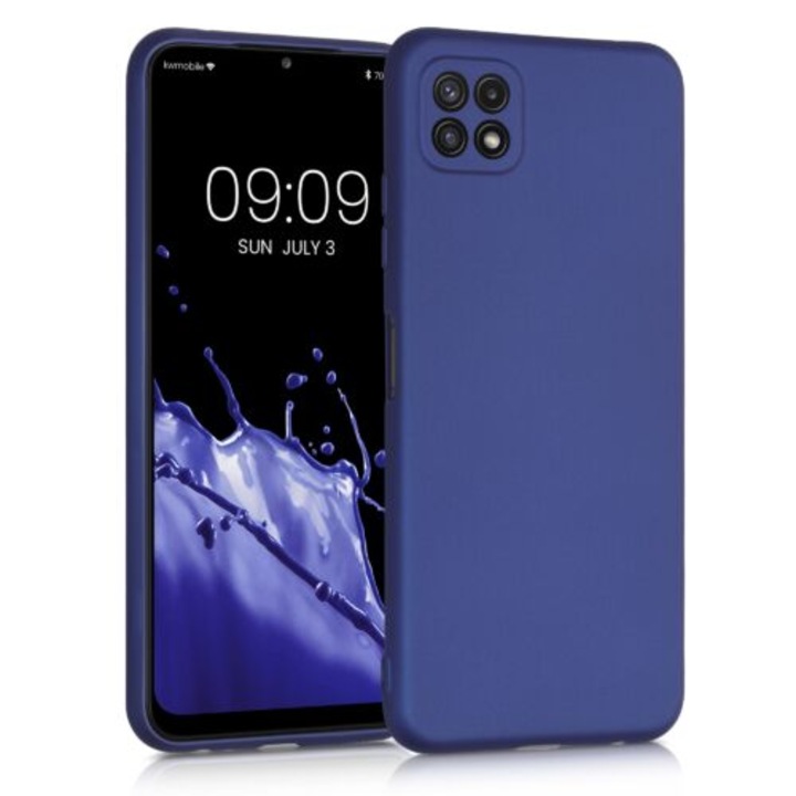 Telefontok Samsung Galaxy A22 5G, szilikon, kék, 55247.64