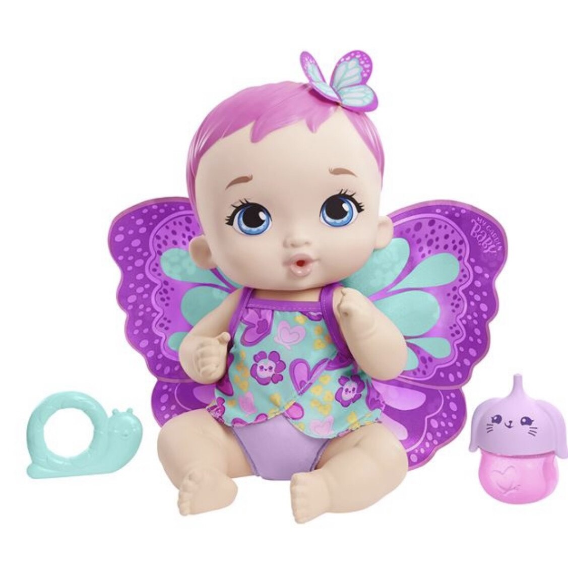 Papusa My Garden Baby, Sweet Baby Pink Hair,30 cm