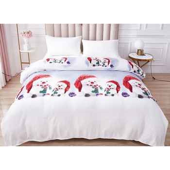 Patura Cocolino Pufoasa, pentru pat Dublu, 200 x 230 cm, Omul de Zapada Home-Mag Patura Cocolino Pufoasa, pentru pat Dublu, 200 x 230 cm, Omul de Zapada Home-Mag