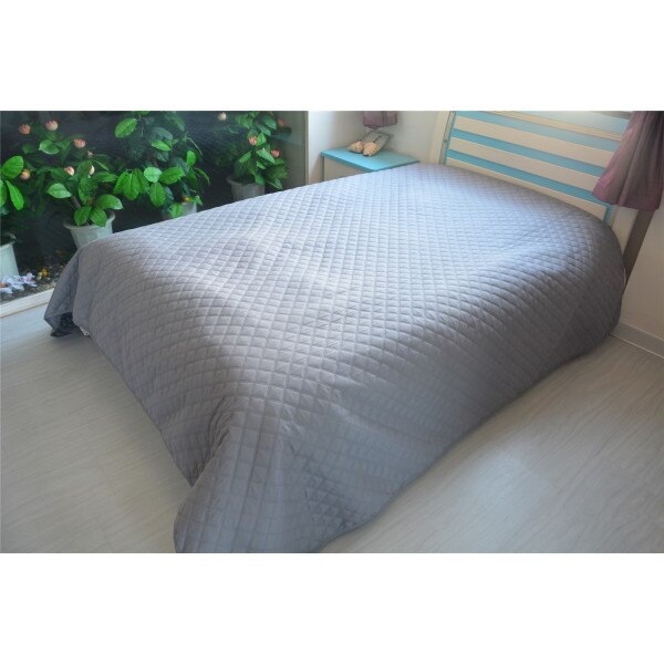 Cuvertura de pat Deco, poliester, gri, 220 x 240 cm