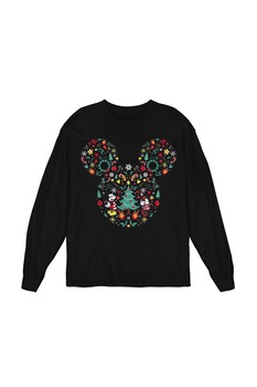 Bluza Femei Craciun Disney, Mickey and Minnie Christmas logo, negru, Negru Bluza Femei Craciun Disney, Mickey and Minnie Christmas logo, negru, Negru