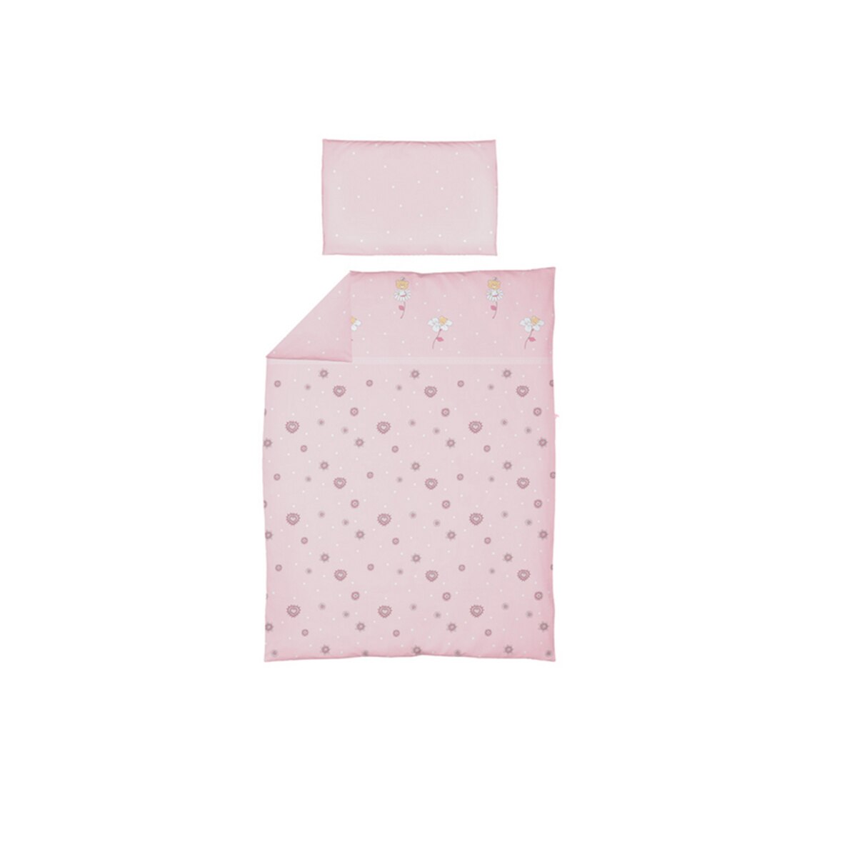 Set lenjerie de pat pentru copii Ceba Baby 2 piese 314785, Roz