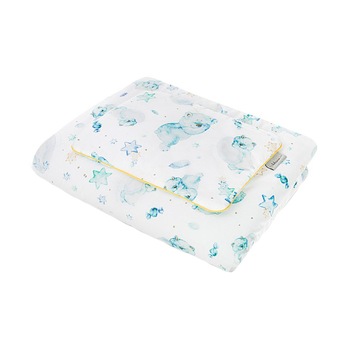 Set lenjerie de pat 2 piese 90 x 120 pentru copii Belisima Mietus P02-0374, Multicolor Set lenjerie de pat 2 piese 90 x 120 pentru copii Belisima Mietus P02-0374, Multicolor