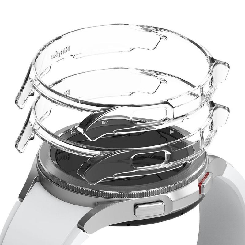 Set 2 carcase Ringke Slim compatibil cu Samsung Galaxy Watch 4 Classic (46mm) Transparent