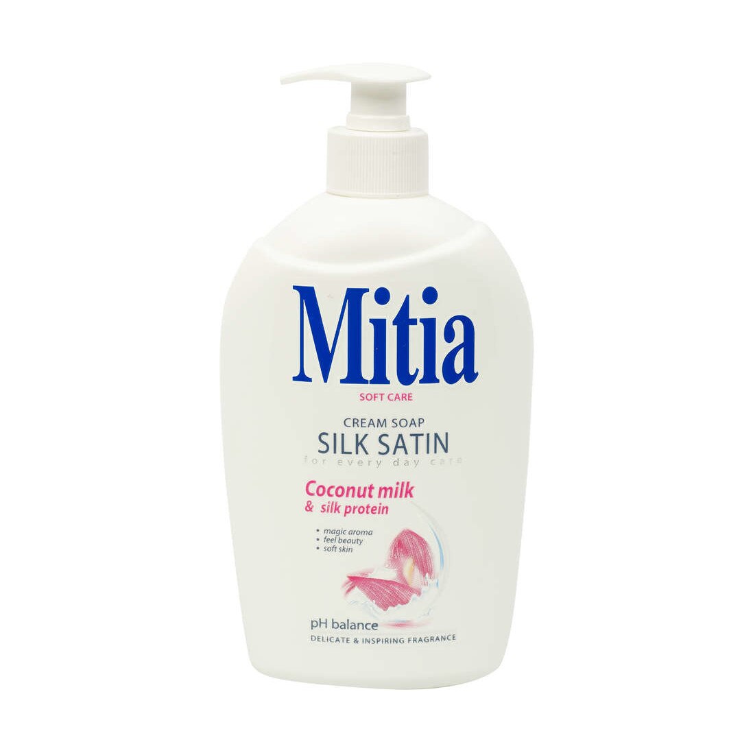 Sapun lichid crema Mitia Silk Satin coconut milk&silk protein 500ml