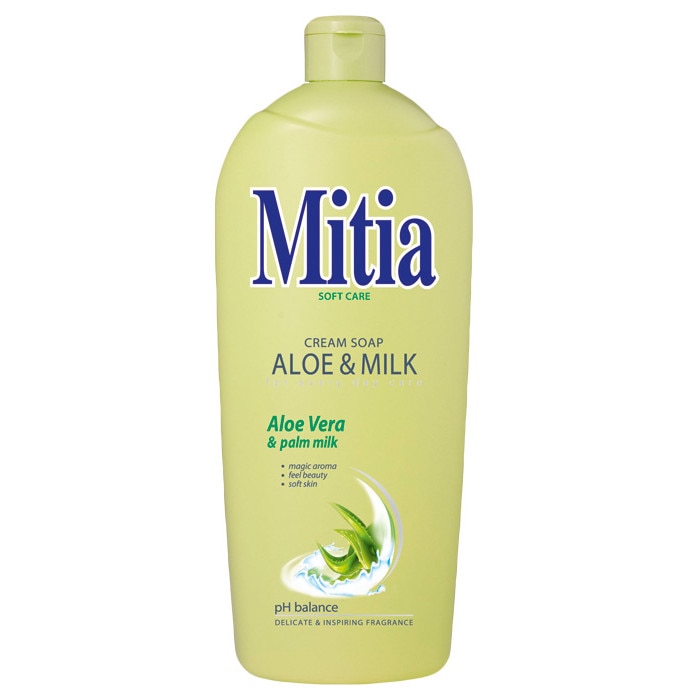 Sapun lichid crema rezerva Mitia Aloe&Milk 1l