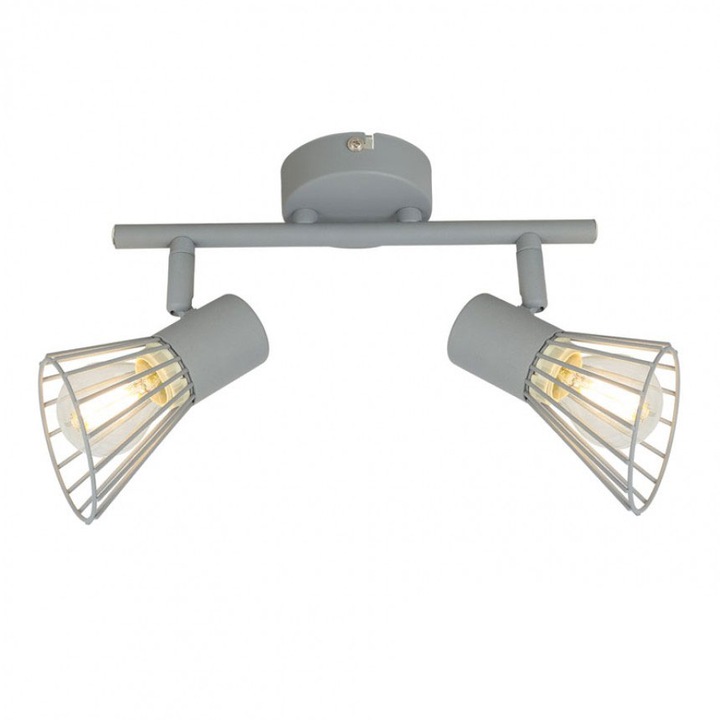 Спот Lightex SILVIA, 2xE14, 250x80x175mm, Сив