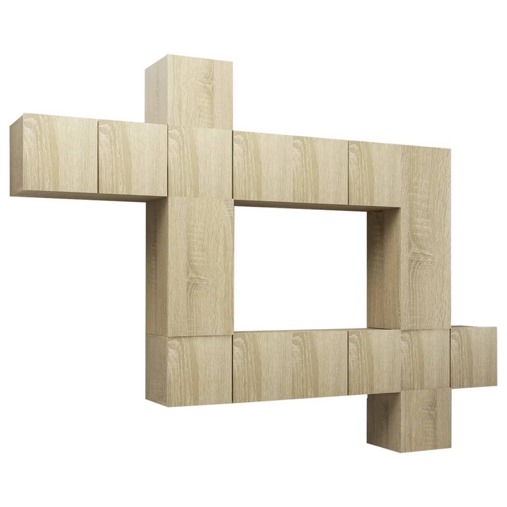 Set dulap TV vidaXL, PAL, 60 x 30 x 30 cm, Maro 63.46 kg